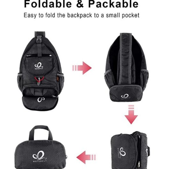 Packable Small Crossbody Sling‎ Backpack Shoulder Chest Bag Daypack - Picture 8 of 16